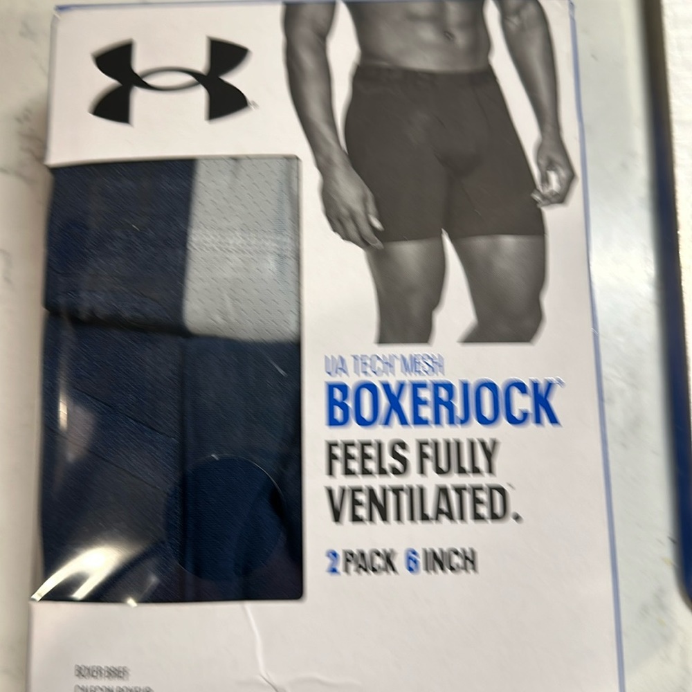 NWT 2PK Under Armour Boxerjock Briefs 5XL